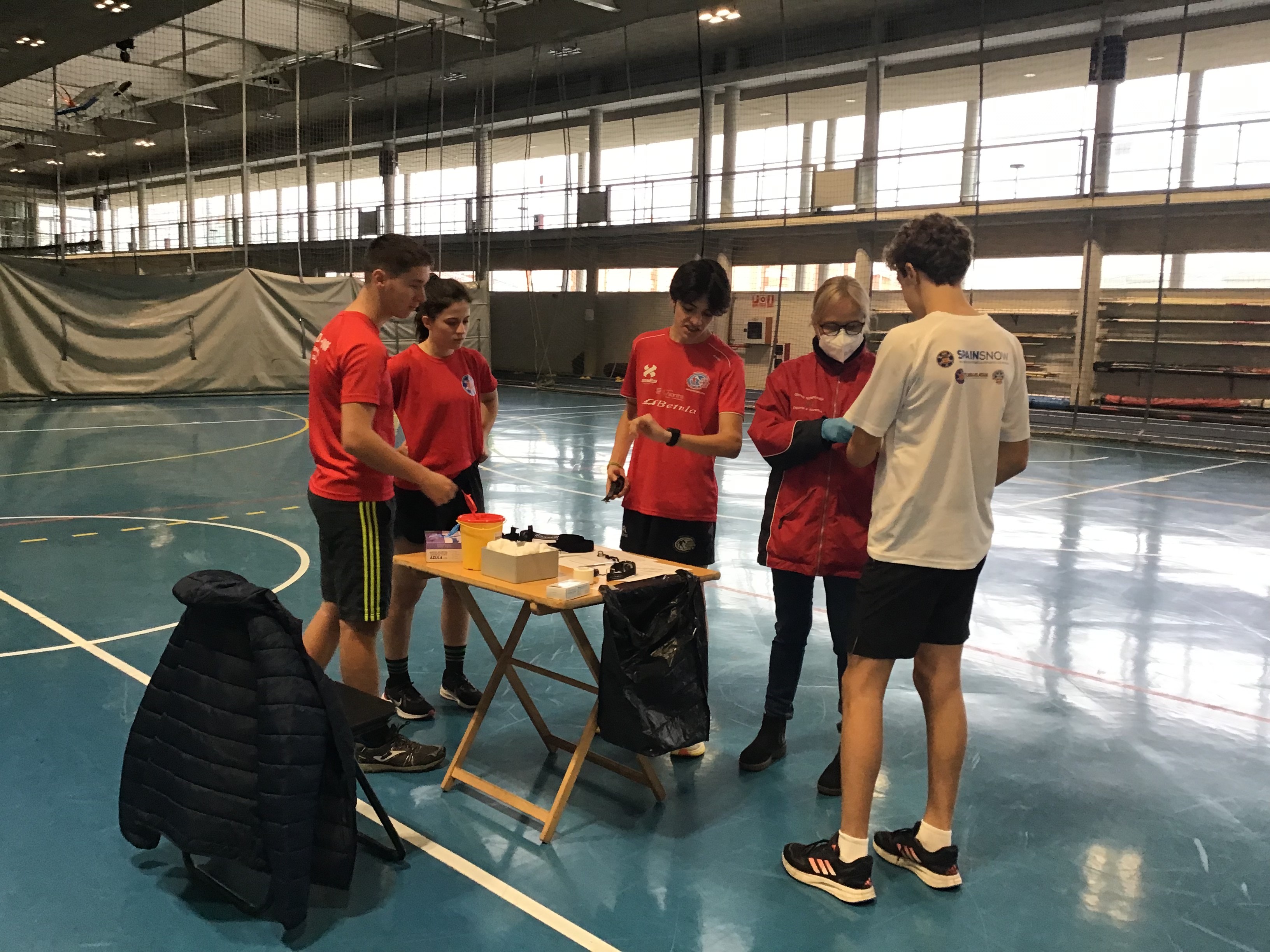 Pruebas físicas en el Grupo de Perfeccionamiento de Esquí de Fondo